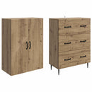 vidaXL Szekrény szett 2 pcs Kézműves Tölgy 66 x 34,5 x 90 cm