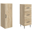 vidaXL Szekrény szett 2 pcs Sonoma Tölgy 33 x 34,5 x 90 cm Szerelt Fa