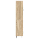vidaXL Szekrény szett 2 pcs Sonoma Tölgy 33 x 34,5 x 90 cm Szerelt Fa