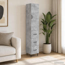 vidaXL Szekrény szett 2 db 33 x 34,5 x 90 cm Szerelt Fa Betonszürke