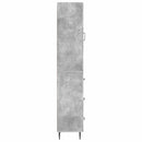 vidaXL Szekrény szett 2 pcs Betonszürke 33 x 34,5 x 90 cm Szerelt Fa