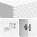 vidaXL Szekrény szett 2 pcs Magasfényű Fehér 33 x 34,5 x 90 cm