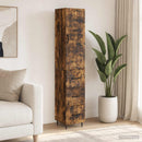 vidaXL Szekrény szett 2 db 33 x 34,5 x 90 cm Szerelt Fa Füstös Tölgy