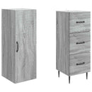 vidaXL Szekrény szett 2 pcs Szürke Sonoma 33 x 34,5 x 90 cm Szerelt Fa