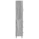 vidaXL Szekrény szett 2 pcs Szürke Sonoma 33 x 34,5 x 90 cm Szerelt Fa