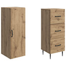 vidaXL Szekrény szett 2 pcs Kézműves Tölgy 33 x 34,5 x 90 cm