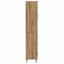 vidaXL Szekrény szett 2 pcs Kézműves Tölgy 33 x 34,5 x 90 cm