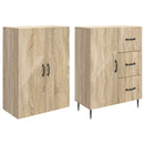 vidaXL Szekrény szett 2 pcs Sonoma Tölgy 66 x 34,5 x 89,5 cm