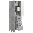 vidaXL Szekrény szett 2 pcs Betonszürke 66 x 34,5 x 89,5 cm Szerelt Fa