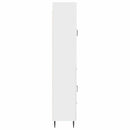vidaXL Szekrény szett 2 pcs Magasfényű Fehér 66 x 34,5 x 89,5 cm