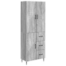 vidaXL Szekrény szett 2 pcs Szürke Sonoma 66 x 34,5 x 89,5 cm
