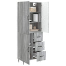 vidaXL Szekrény szett 2 pcs Szürke Sonoma 66 x 34,5 x 89,5 cm