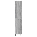 vidaXL Szekrény szett 2 pcs Szürke Sonoma 66 x 34,5 x 89,5 cm