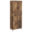 vidaXL Szekrény szett 2 pcs Antik Fa 66 x 34,5 x 89,5 cm Szerelt Fa