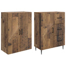 vidaXL Szekrény szett 2 pcs Antik Fa 66 x 34,5 x 89,5 cm Szerelt Fa