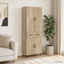 vidaXL Szekrény szett 2 pcs Sonoma Tölgy 66 x 34,5 x 89,5 cm