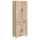 vidaXL Szekrény szett 2 pcs Sonoma Tölgy 66 x 34,5 x 89,5 cm