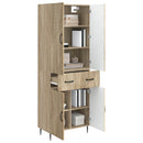 vidaXL Szekrény szett 2 pcs Sonoma Tölgy 66 x 34,5 x 89,5 cm