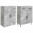 vidaXL Szekrény szett 2 pcs Betonszürke 66 x 34,5 x 89,5 cm Szerelt Fa