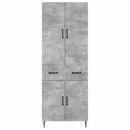 vidaXL Szekrény szett 2 pcs Betonszürke 66 x 34,5 x 89,5 cm Szerelt Fa