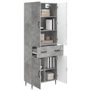 vidaXL Szekrény szett 2 pcs Betonszürke 66 x 34,5 x 89,5 cm Szerelt Fa