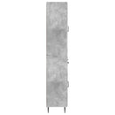 vidaXL Szekrény szett 2 pcs Betonszürke 66 x 34,5 x 89,5 cm Szerelt Fa