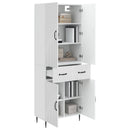 vidaXL Szekrény szett 2 pcs Magasfényű Fehér 66 x 34,5 x 89,5 cm
