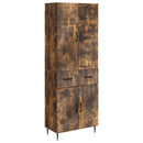 vidaXL Szekrény szett 2 pcs Füstös Tölgy 66 x 34,5 x 89,5 cm