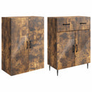 vidaXL Szekrény szett 2 pcs Füstös Tölgy 66 x 34,5 x 89,5 cm