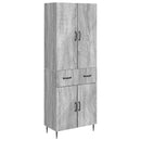vidaXL Szekrény szett 2 pcs Szürke Sonoma 66 x 34,5 x 89,5 cm