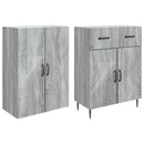 vidaXL Szekrény szett 2 pcs Szürke Sonoma 66 x 34,5 x 89,5 cm