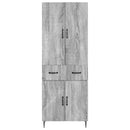 vidaXL Szekrény szett 2 pcs Szürke Sonoma 66 x 34,5 x 89,5 cm