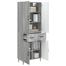 vidaXL Szekrény szett 2 pcs Szürke Sonoma 66 x 34,5 x 89,5 cm