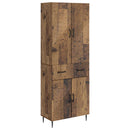 vidaXL Szekrény szett 2 pcs Antik Fa 66 x 34,5 x 89,5 cm Szerelt Fa