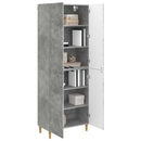 vidaXL Szekrény szett 2 pcs Betonszürke Szerelt Fa