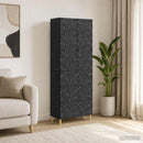 vidaXL Szekrény szett 2 pcs Fekete 66 x 34,5 x 90 cm Szerelt Fa