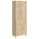 vidaXL Szekrény szett 2 pcs Sonoma Tölgy 66 x 34,5 x 90 cm Szerelt Fa