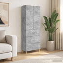vidaXL Szekrény szett 2 db 66 x 34,5 x 90 cm Szerelt Fa Betonszürke