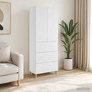 vidaXL Szekrény szett 2 pcs Magasfényű Fehér 66 x 34,5 x 90 cm