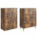 vidaXL Szekrény szett 2 pcs Füstös Tölgy 66 x 34,5 x 90 cm Szerelt Fa