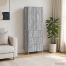 vidaXL Szekrény szett 2 db 66 x 34,5 x 90 cm Szerelt Fa Szürke Sonoma