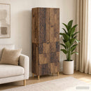 vidaXL Szekrény szett 2 pcs Antik Fa 66 x 34,5 x 90 cm Szerelt Fa