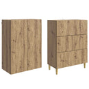 vidaXL Szekrény szett 2 pcs Kézműves Tölgy 66 x 34,5 x 90 cm
