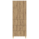 vidaXL Szekrény szett 2 pcs Kézműves Tölgy 66 x 34,5 x 90 cm