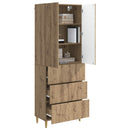 vidaXL Szekrény szett 2 pcs Kézműves Tölgy 66 x 34,5 x 90 cm
