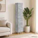 vidaXL Szekrény szett 2 db 33 x 34,5 x 90 cm Szerelt Fa Betonszürke