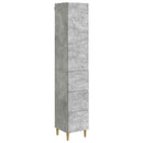 vidaXL Szekrény szett 2 pcs Betonszürke 33 x 34,5 x 90 cm Szerelt Fa