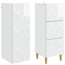 vidaXL Szekrény szett 2 pcs Magasfényű Fehér 33 x 34,5 x 90 cm