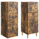 vidaXL Szekrény szett 2 pcs Füstös Tölgy 33 x 34,5 x 90 cm Szerelt Fa