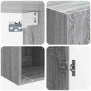 vidaXL Szekrény szett 2 pcs Szürke Sonoma 33 x 34,5 x 90 cm Szerelt Fa